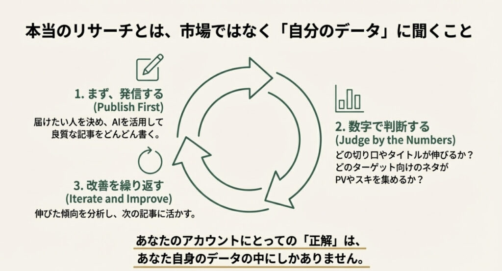 noteの真のリサーチ「自分のデータ」